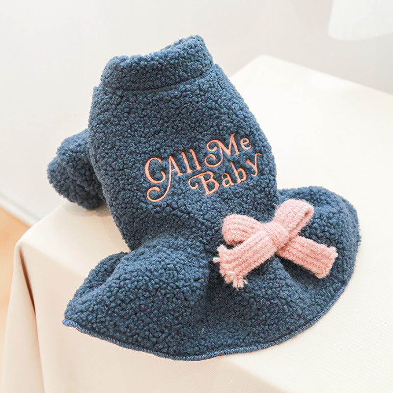 Fuzzy and warm Pet Dress for Dogs