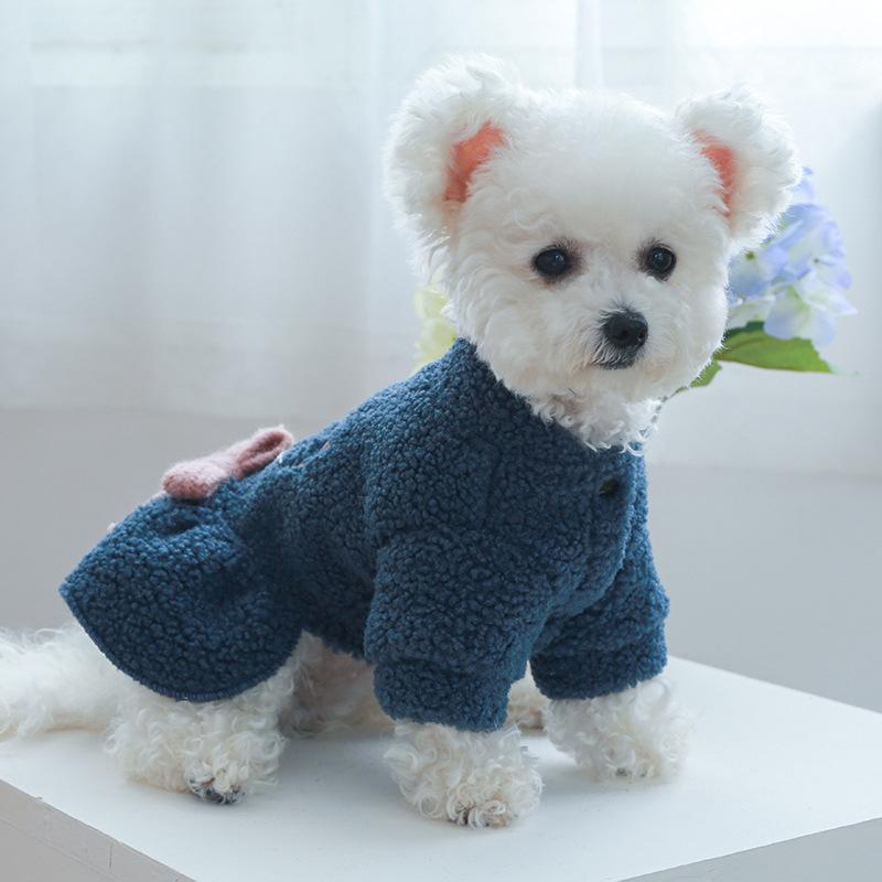 Fuzzy and warm Pet Dress for Dogs