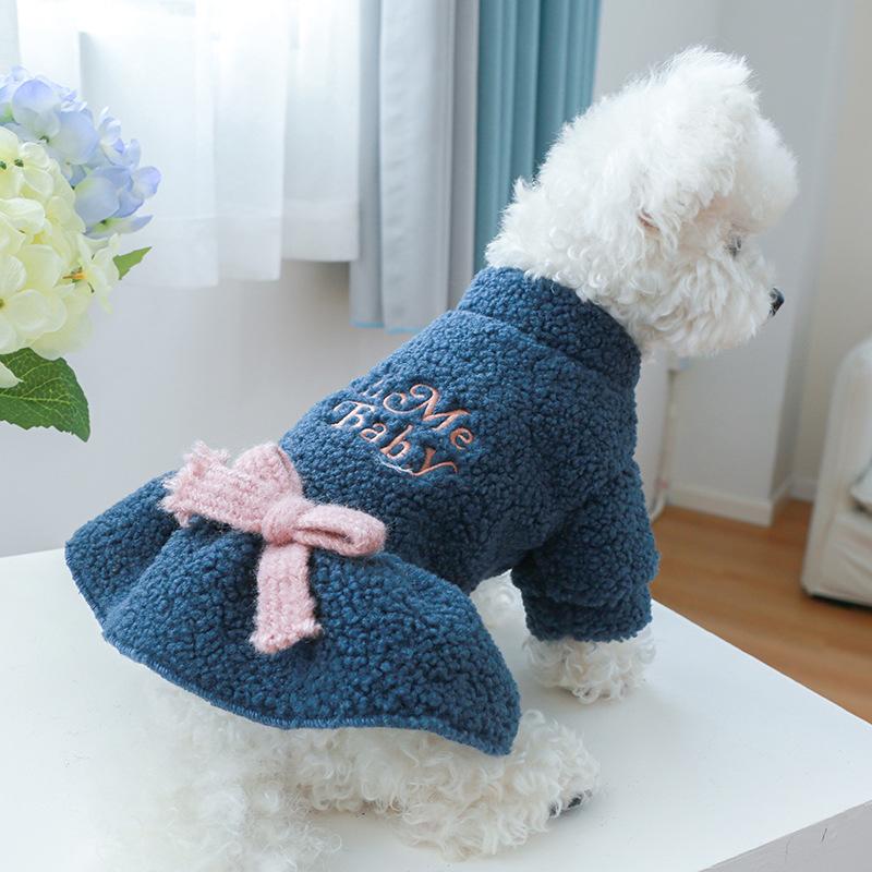 Fuzzy and warm Pet Dress for Dogs