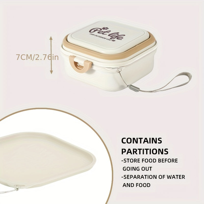 Dog Food Bowl For Outdoor Walking Pet