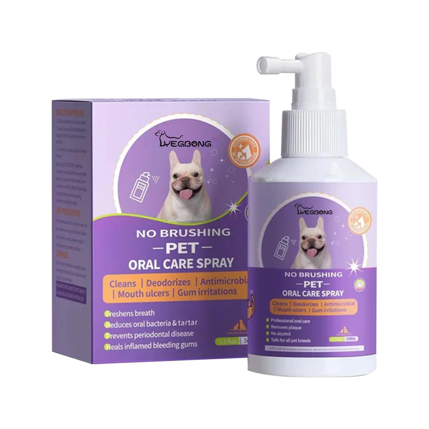 50ml Pet Oral Cleanse Spray For Dogs And Cats