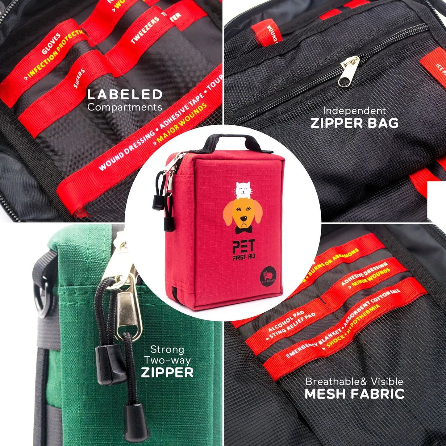 Pet First Aid Kit for Outdoor Use