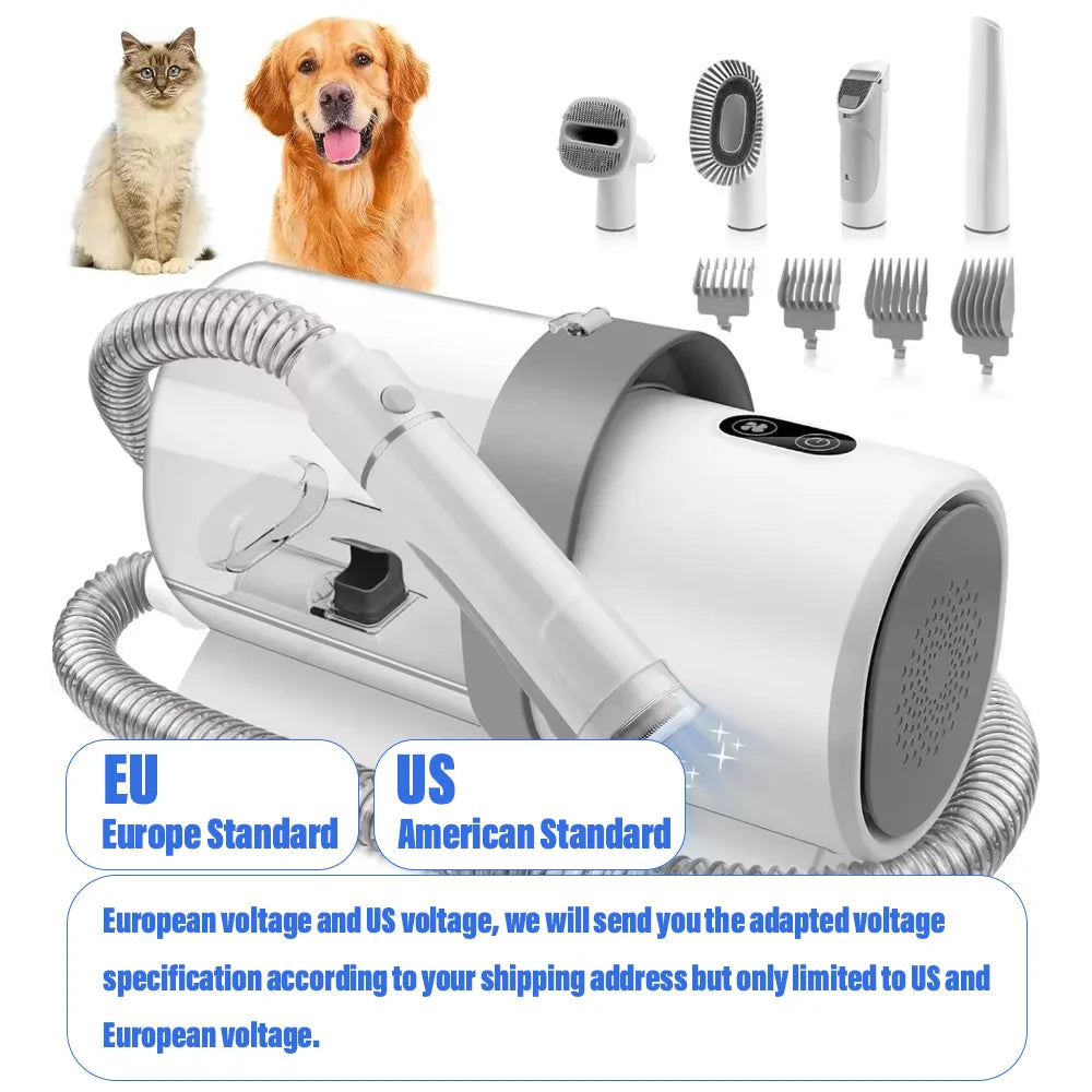 All-in-One Pet Grooming Vacuum Kit