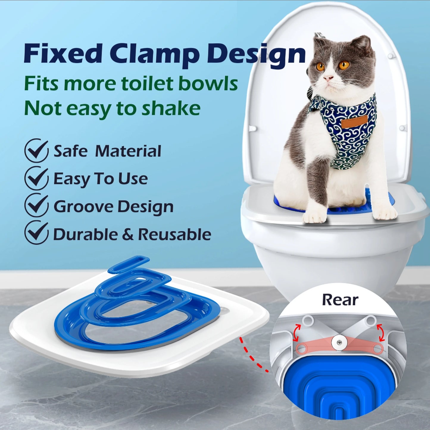 Easy Clean Pet Toilet Trainer (Removable & Reusable)