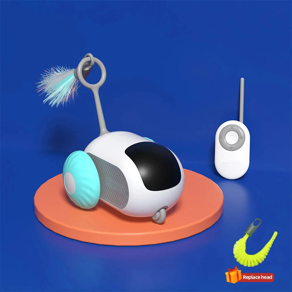 Smart Interactive Pet Car: Auto & Remote Play for Cats