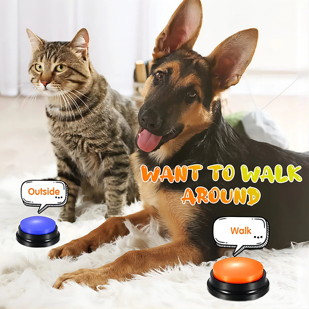 Recordable Dog Talking Button Toy – Train & Communicate!