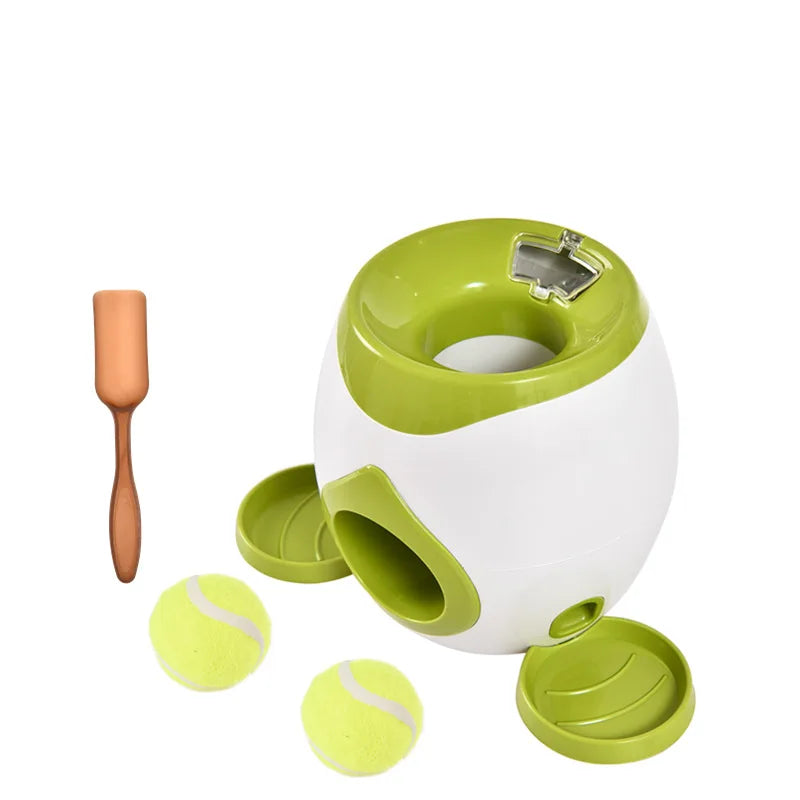 Dog tennis machine for self fun toy