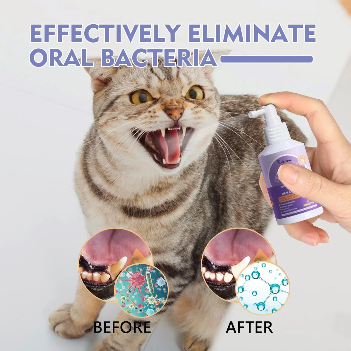 50ml Pet Oral Cleanse Spray For Dogs And Cats