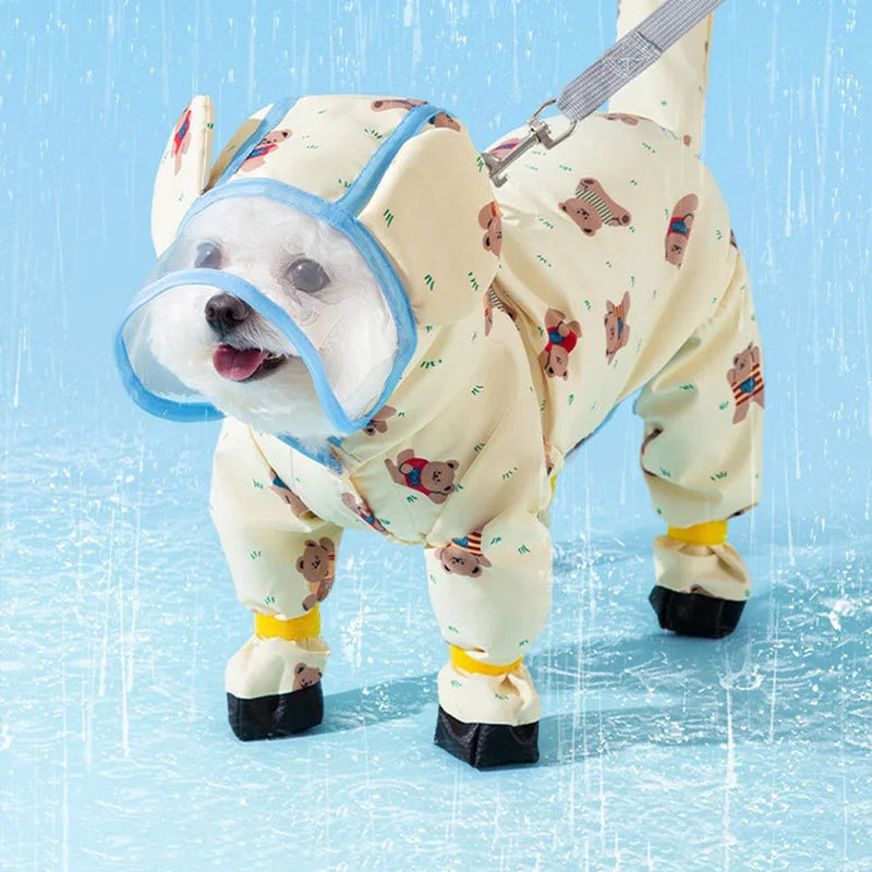 Full Print Teddy Cute Raincoat