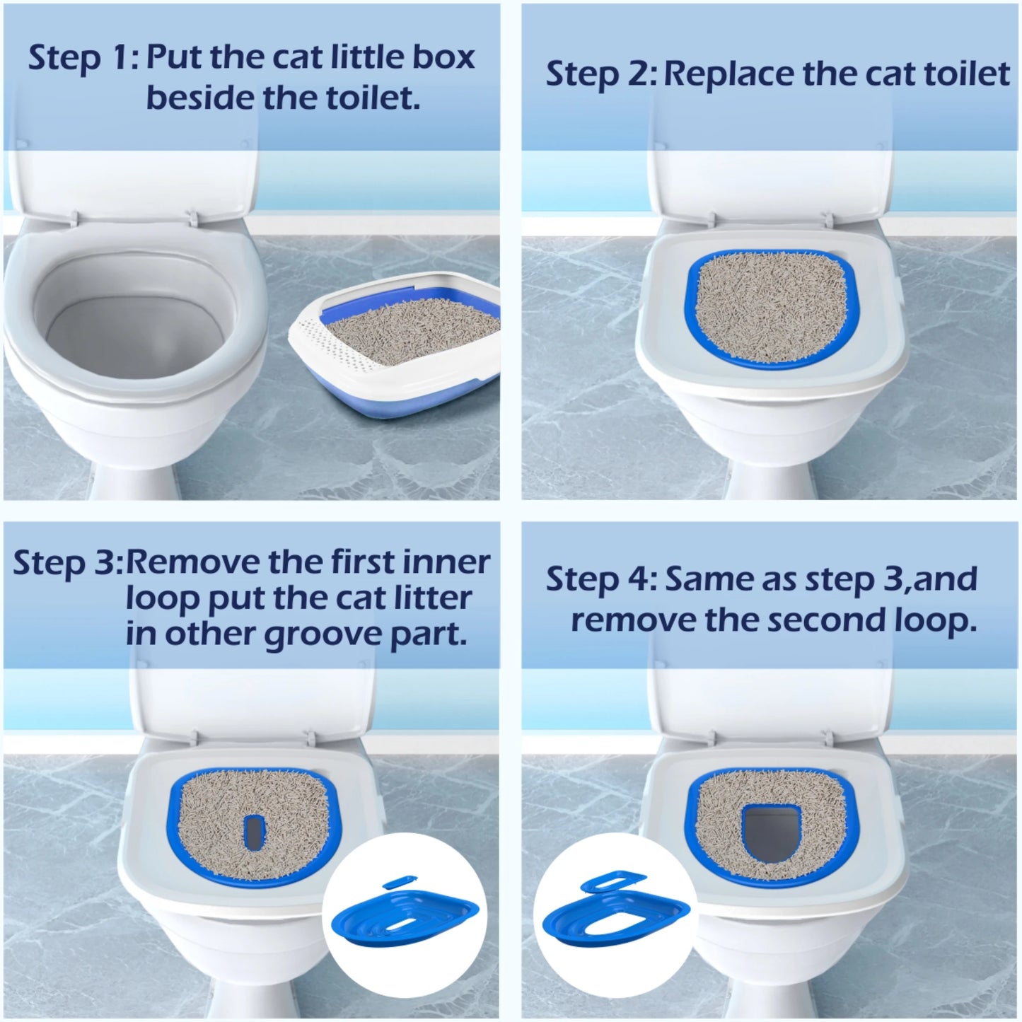 Easy Clean Pet Toilet Trainer (Removable & Reusable)