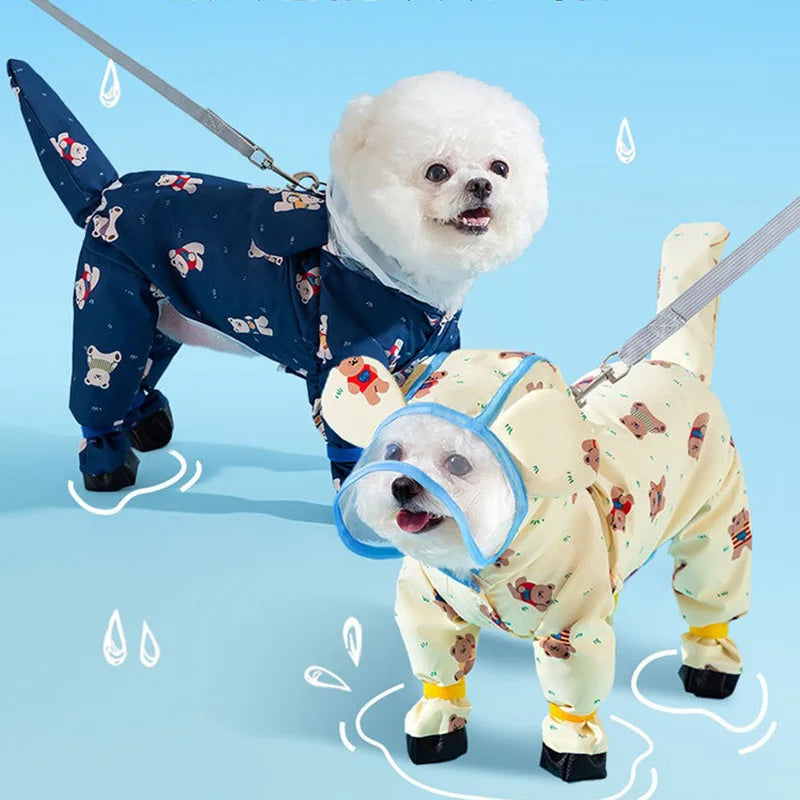 Full Print Teddy Cute Raincoat