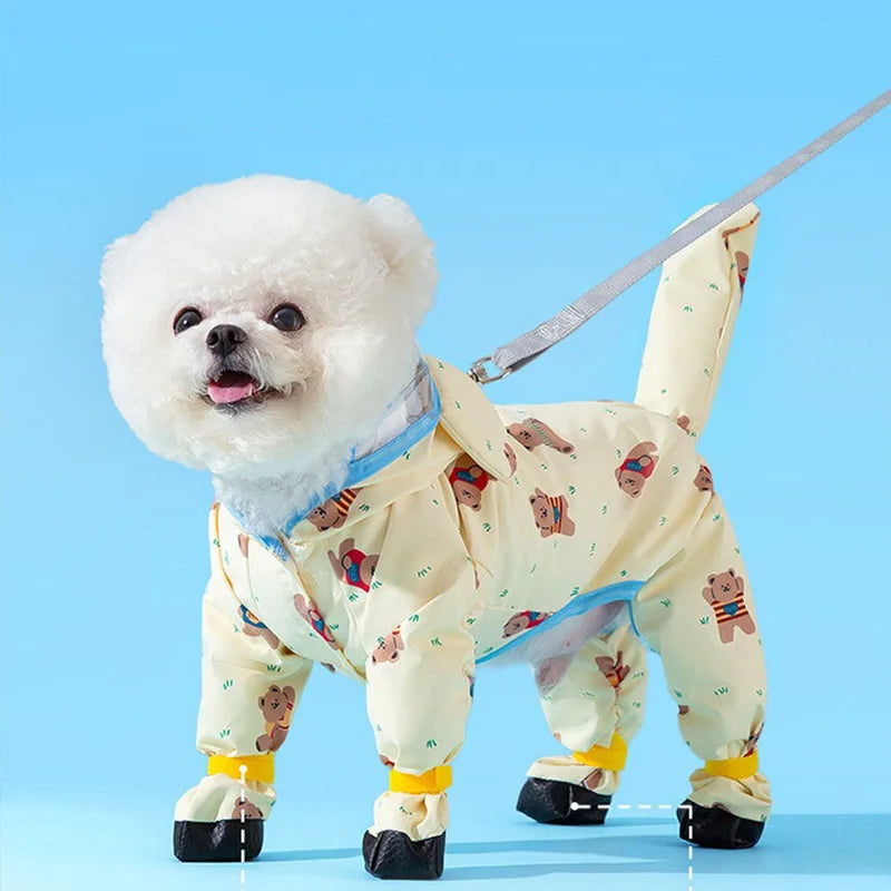 Full Print Teddy Cute Raincoat