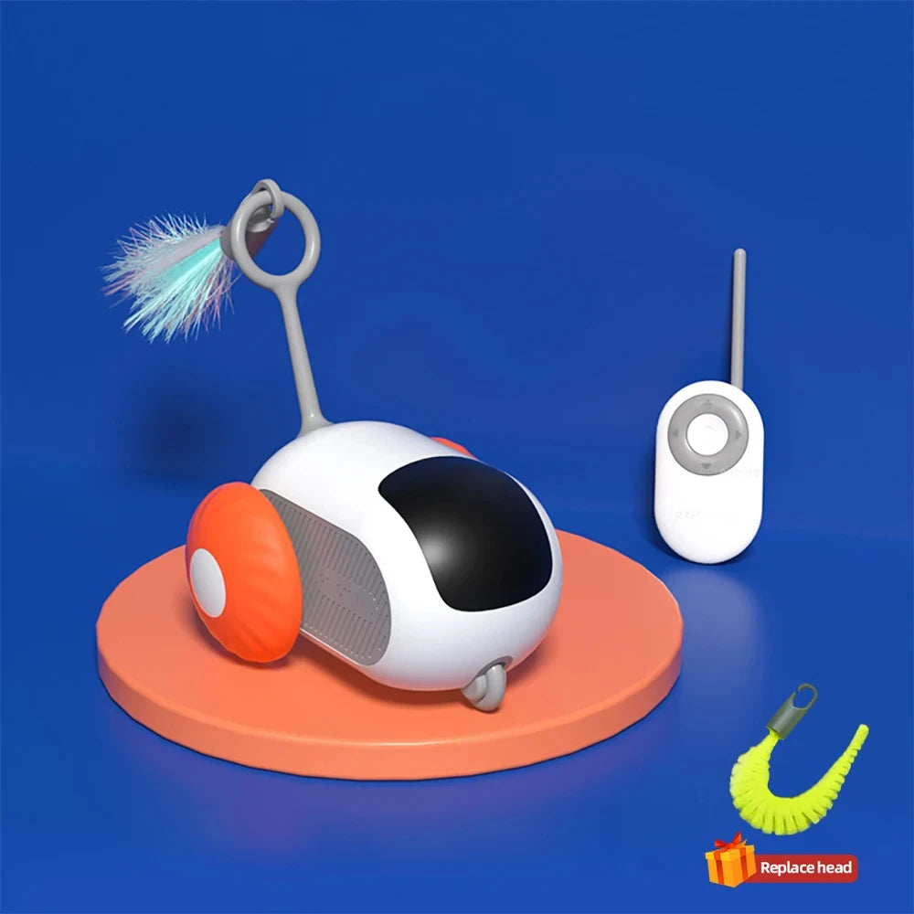 Smart Interactive Pet Car: Auto & Remote Play for Cats