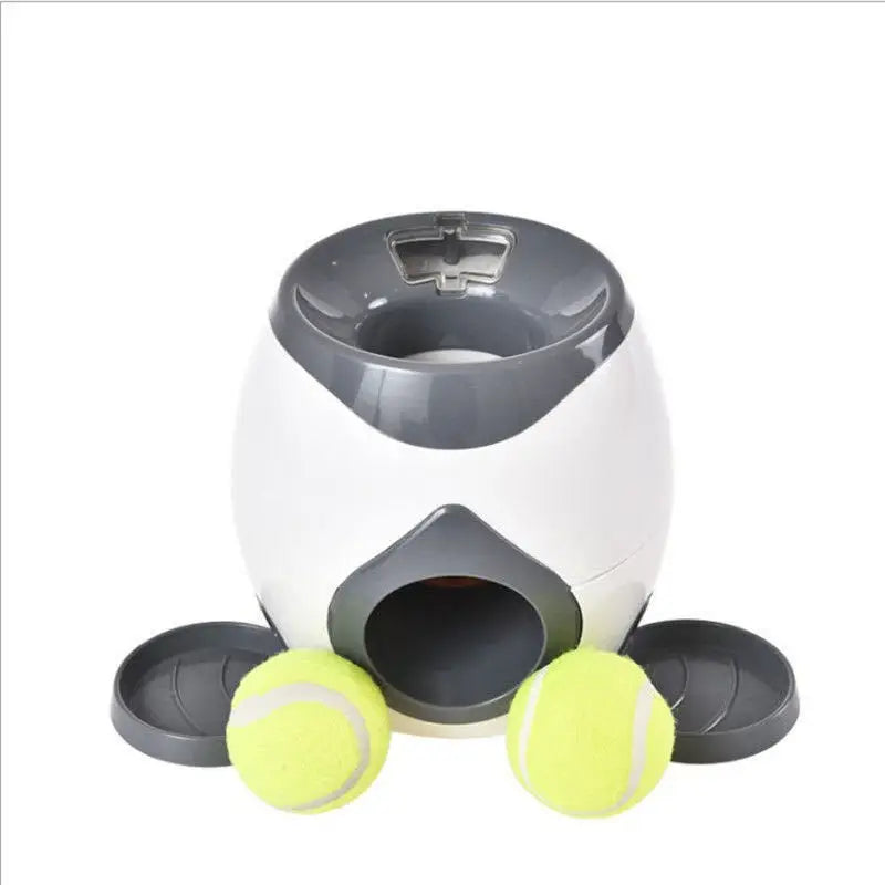 Dog tennis machine for self fun toy
