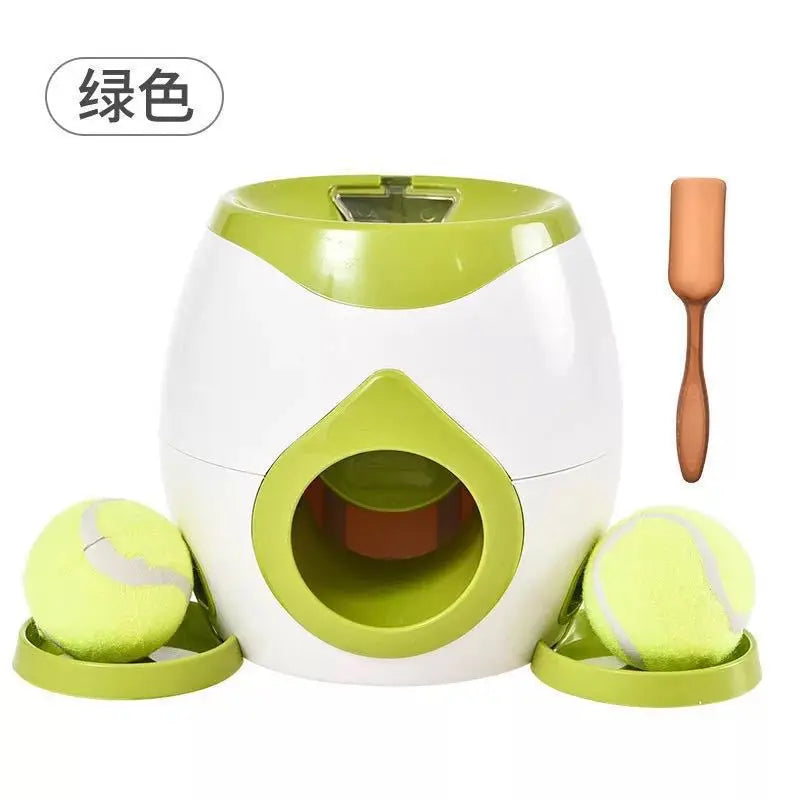 Dog tennis machine for self fun toy