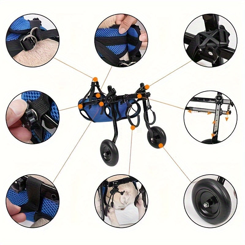 Adjustable Dog Wheelchair for Rehabilitation