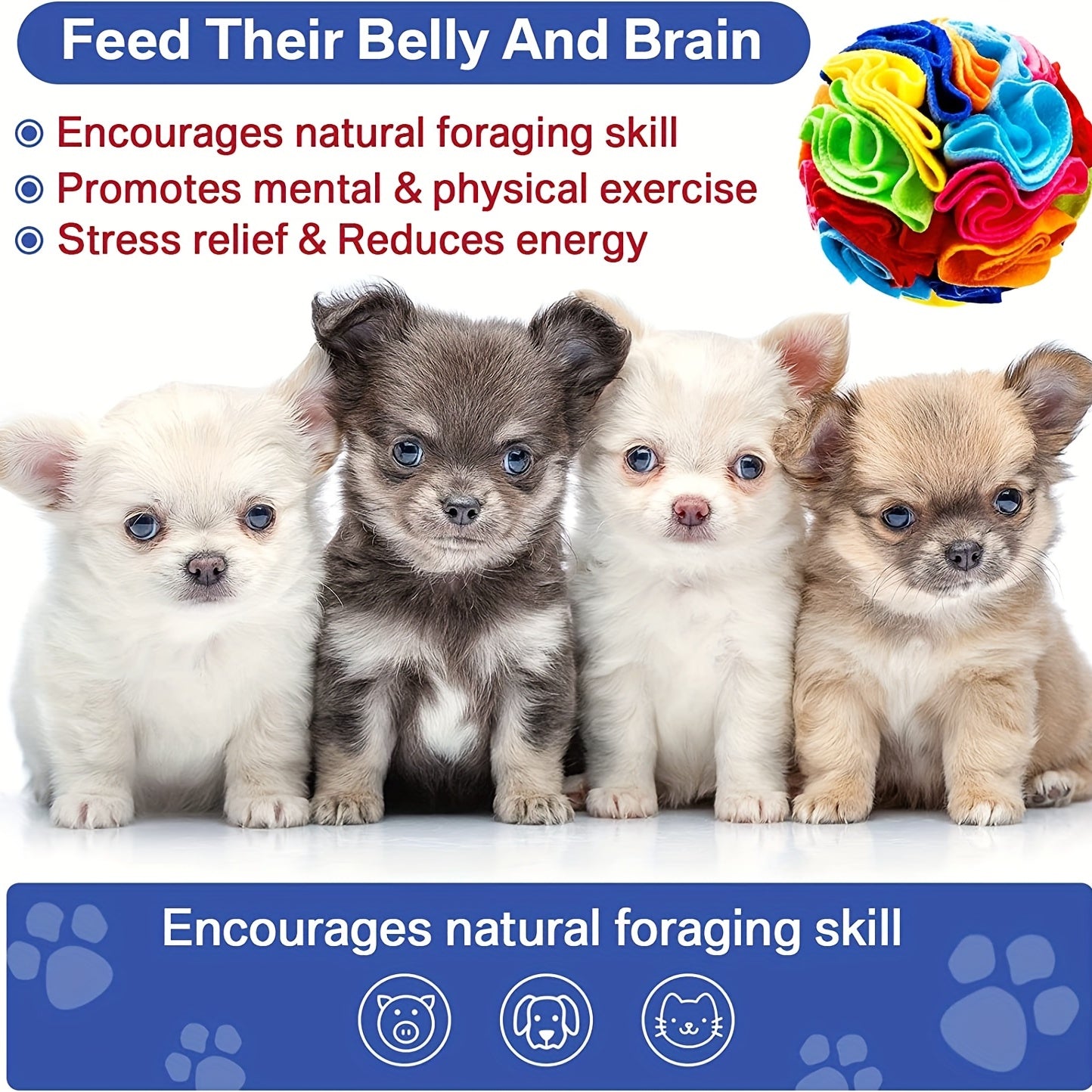Interactive Snuffle Ball for Dogs