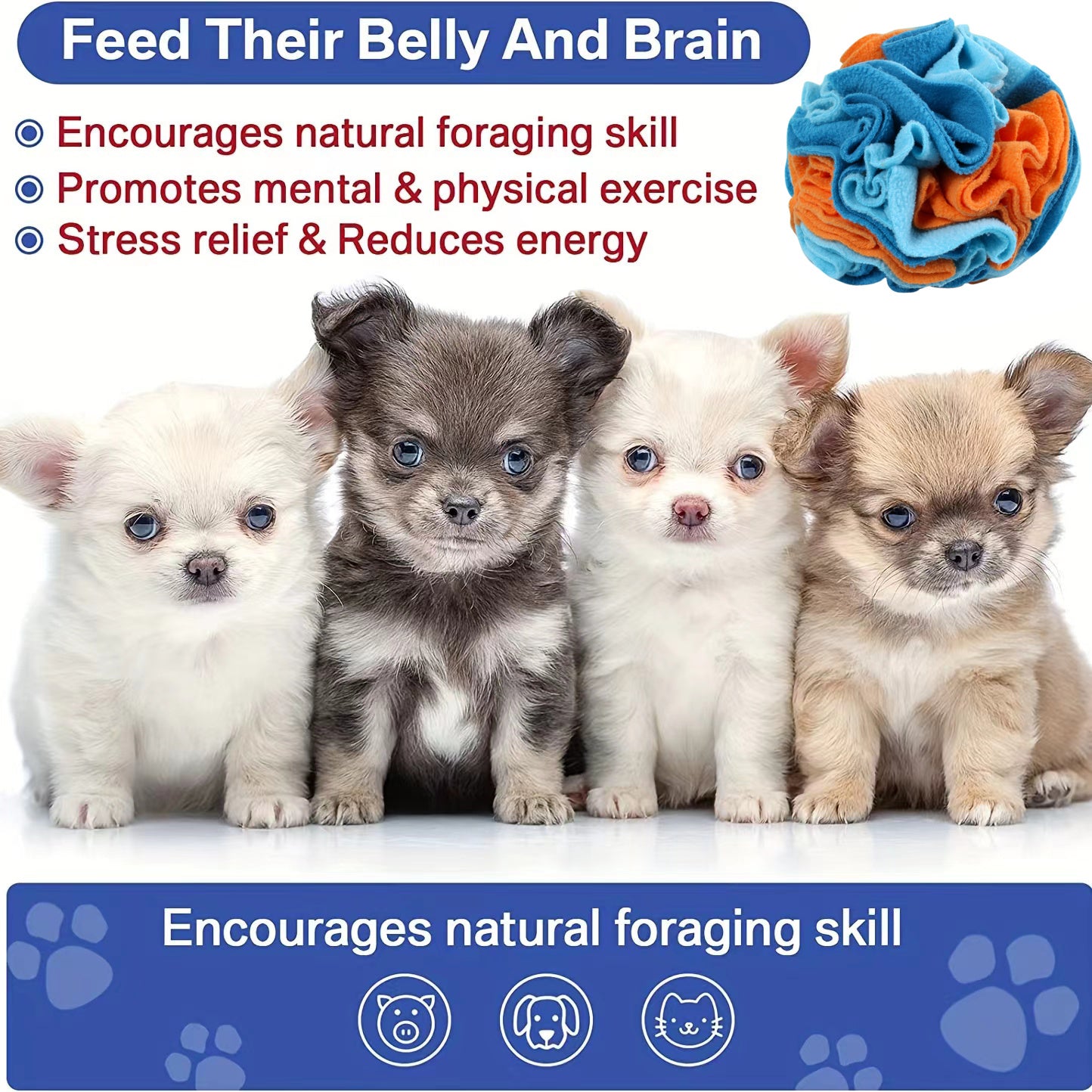 Interactive Snuffle Ball for Dogs