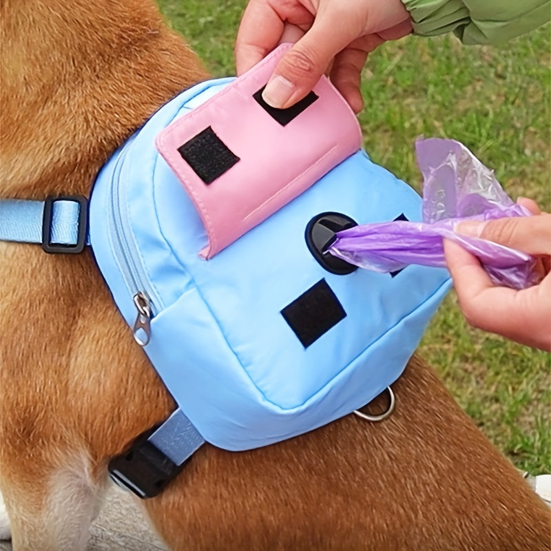 Colorful Pet Harness with Leash & Backpack