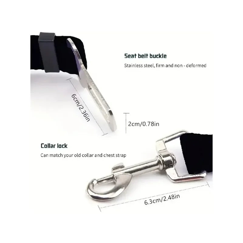 Adjustable Dog Car Safety Seat Belt