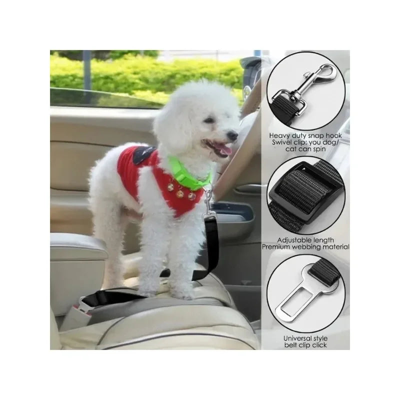Adjustable Dog Car Safety Seat Belt
