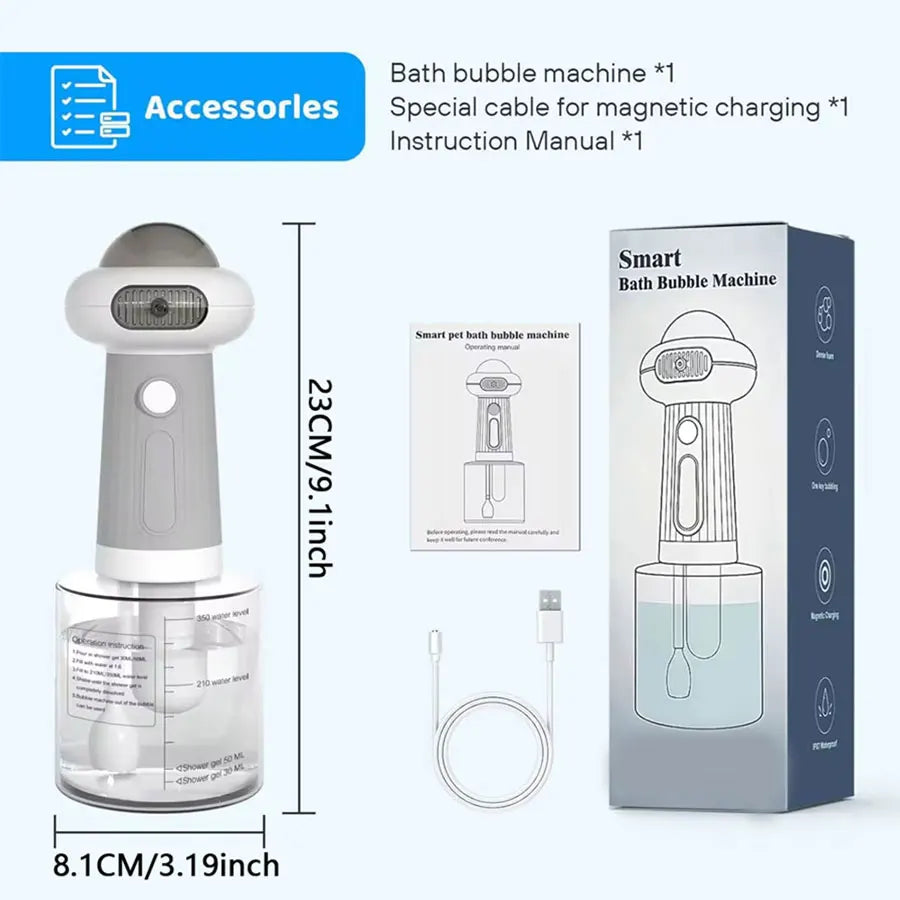 Pet Electric Bubble Machine