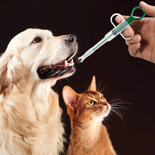 Pet Medication Dispenser, Pressing Feeding Stick