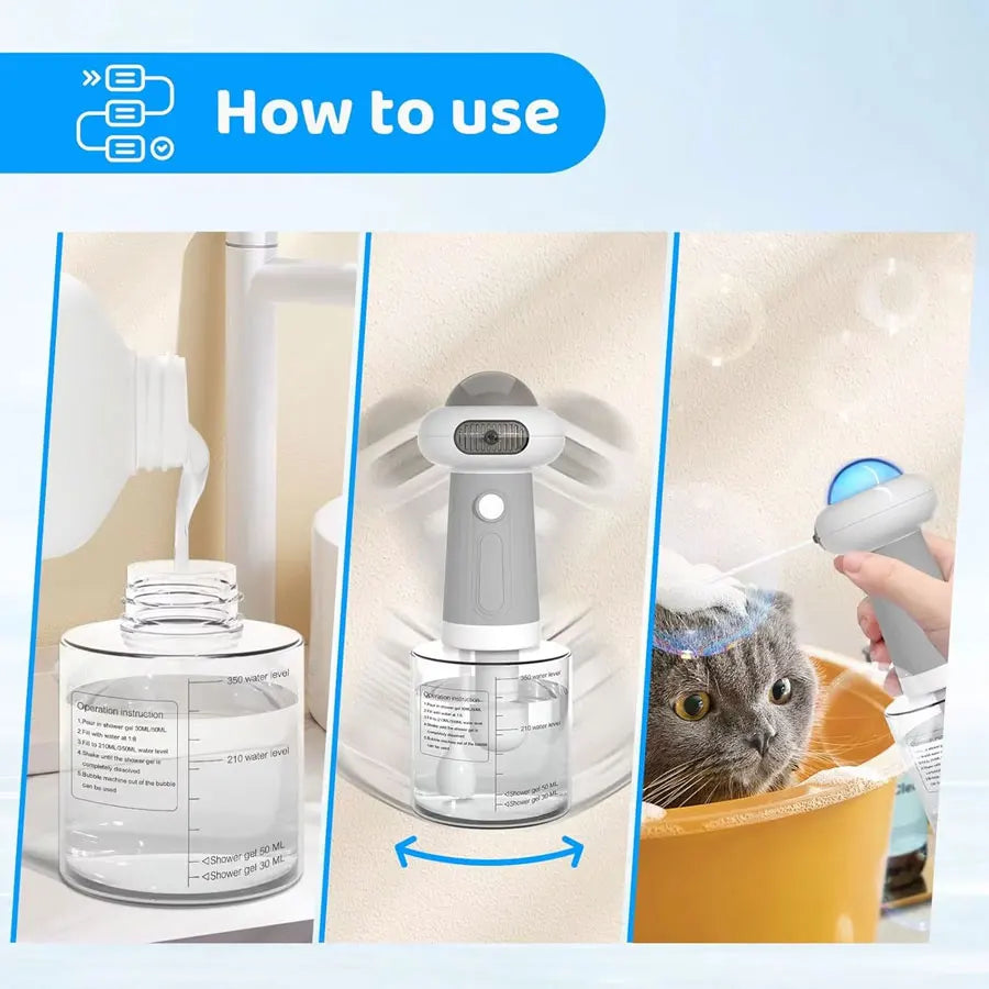 Pet Electric Bubble Machine